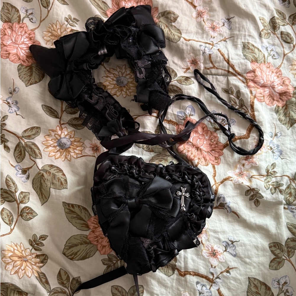 Poshpose Lolita cat ears and small purse
